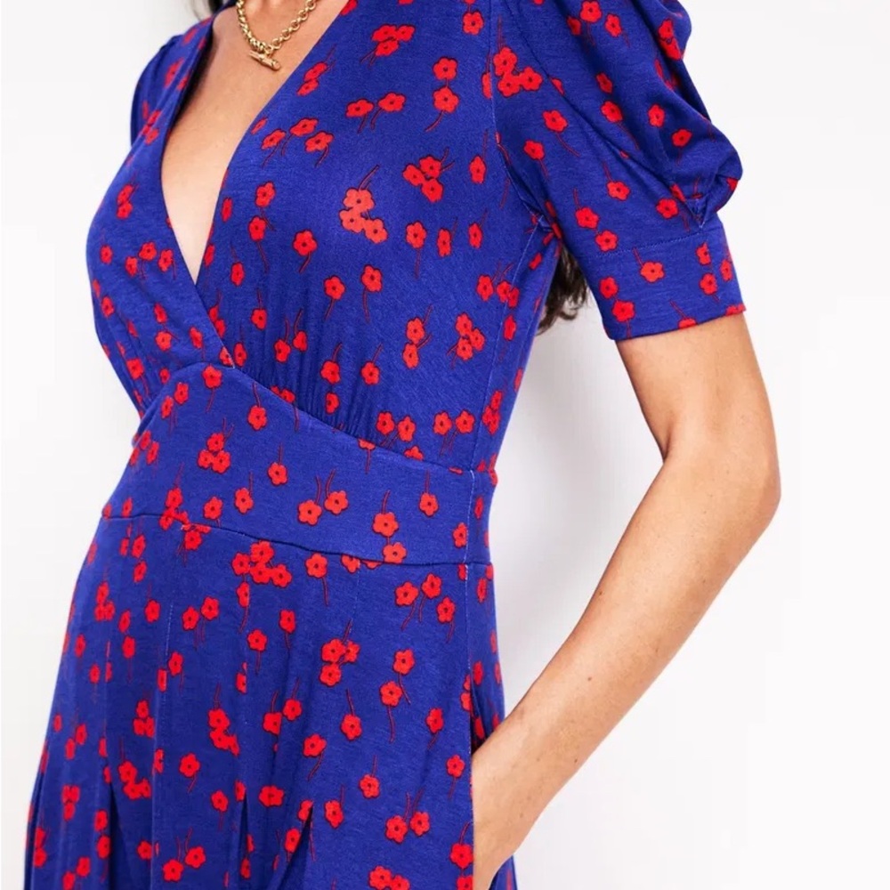 EUC Boden Kristen Pleated Jersey Dress
